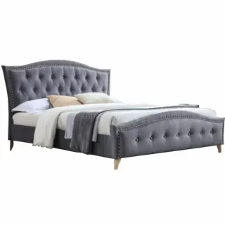 Manželská posteľ GIOVANA 160x200 cm sivá