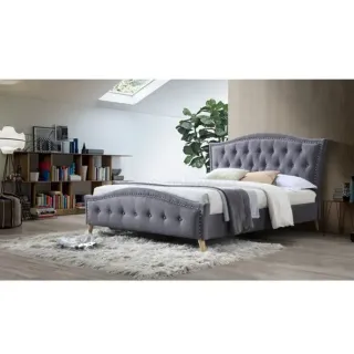 Manželská posteľ GIOVANA 180x200 cm sivá