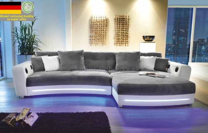 Biela moderná sedacia súprava LUXLAREDO